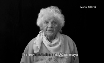 Captura de pantalla del video protagonizado por María Bellizzi