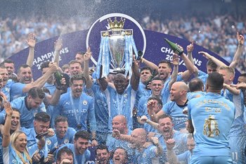 El festejo de Manchester City