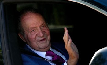 Juan Carlos en su vuelta a España