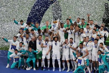 Real Madrid celebra el título de la Liga de Campeones
