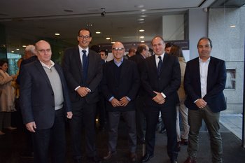 Jorge Zuasti, Juan Pablo Cirillo, José Luis García, Gastón Chahnazaroff y Milton Hahn
