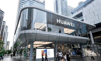 Un local de Huawei en China