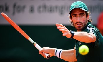 Pablo Cuevas en Roland Garros 