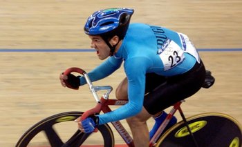 MIlton Wynants en la pista de Sídney va en busca de su medalla olímpica