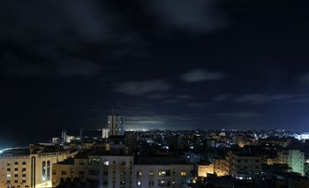 Vista general de la ciudad de Gaza, la madrugada del 18 de junio de 2021