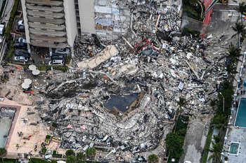 El edificio cayó de forma parcial en 12 segudos el 24 de junio de 2021