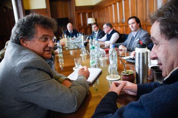 El director del MEF, Fernando Blanco, se reunión con diputados de la coalición.