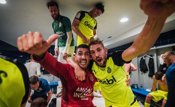 Cristhian Stuani celebra la victoria con un gol suyo que entró en la historia, y definen el tercer ascenso a LaLiga ante Tenerife