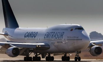 Imagen del avión retenido en Argentina.