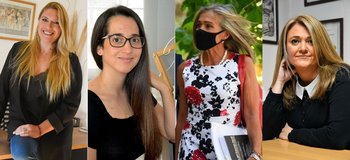 Daiana Abracinskas, María Rodríguez Nader, Cecilia Salom y Laura Robatto, abogadas penalistas