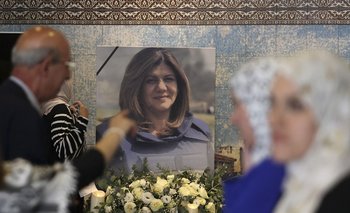 Ceremonia que recordó la muerte de la periodista Shireen Abu Akleh