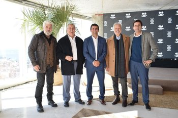 Roberto Moraes, Carlos Lecueder, Ignacio Del, Ernesto Kimelman y Carlos Lecueder Methol 