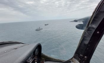 Este lunes la Armada, con la ayuda de Aviación Nacional, capturó a la embarcación china