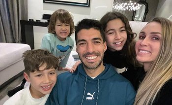 Luis Suárez y su familia