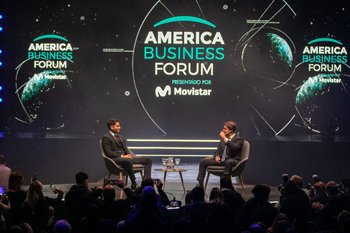 Lacalle Pou en la edición 2021 de America Business Forum