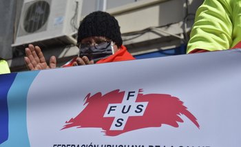 Manifestación de trabajadores de la FUS
