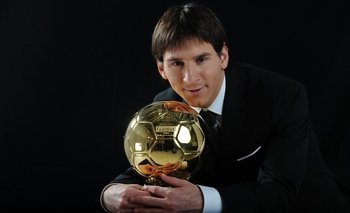 El primer balón de oro de Messi
