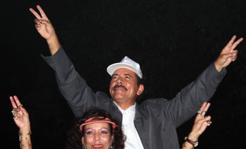 Presidente Daniel Ortega y vicepresidenta Rosario Murillo