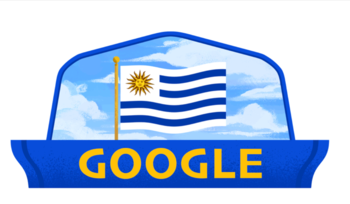 Google hizo un doodle para celebrar el día de la Independencia de Uruguay