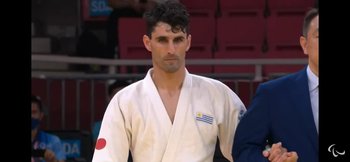 El judoca uruguayo Henry Borges en los Juegos Paralímpicos de Tokyo 2020