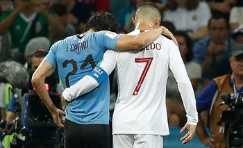 Cavani, lesionado en rusia 2018, y Ronaldo