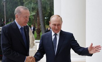 Los presidentes de Turquía y Rusia en su encuentro en la ciudad de Sochi