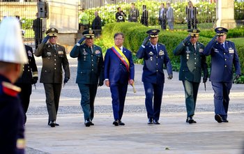 Gustavo Petro en su ceremonia de asunción como presidente de Colombia