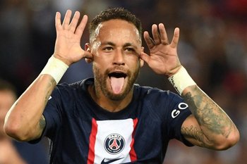 El festejo de Neymar