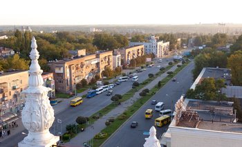 Zaporiyia es una ciudad de Ucrania situada sobre el río Dniéper.