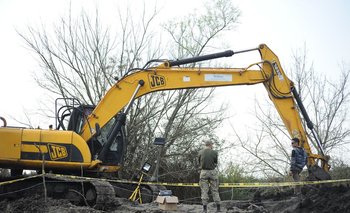 Excavaciones realizadas en 300 Carlos en 2019, año en el que encontraron los restos de Fernando Miranda
