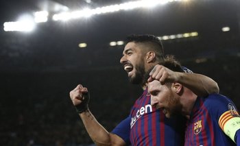 Suárez y Messi en Barcelona