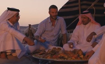 David Beckham en una toma del anuncio de Qatar en el que fue cuestionado
