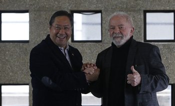 Luis Arce (izquierda) con Luiz Inácio Lula da Silva
