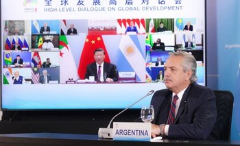 Alberto Fernández en la última cumbre del BRICS