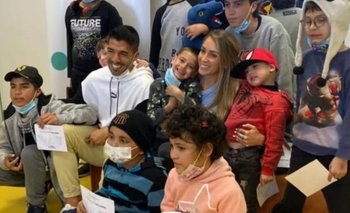 Luis Suárez y Sofía Balbi visitaron la Fundación Pérez Scremini
