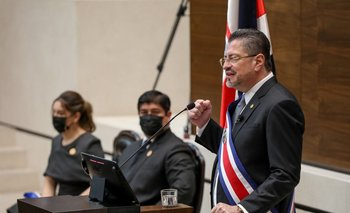 El presidente de Costa Rica, Rodrigo Chaves Robles