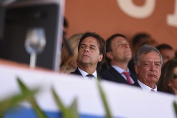 El presidente en el palco de la Expo Prado