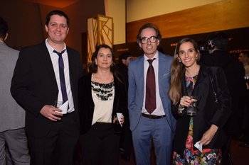 Diego de León, Carolina Cibils, Oscar Ferández y Carolina Abella