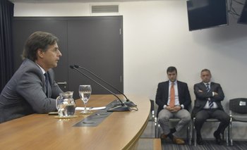 Presidente de la República, Luis Lacalle Pou, en conferencia el 26 de setiembre de 2022