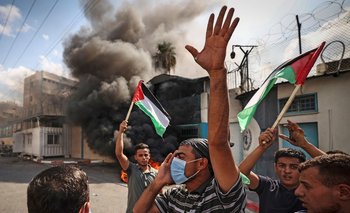 Protestas de palestinos. Archivo