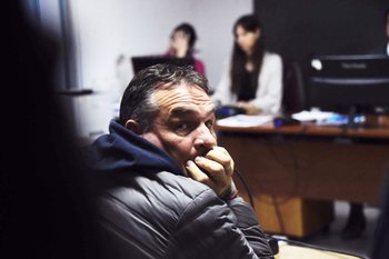 Alejandro Astesiano durante la audiencia de formalización en su contra a fines de setiembre