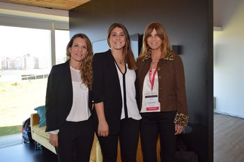 Carolina Goñi, Carolina Ebeid y Lucia Cavanna