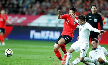 Amistoso que Corea del Sur le ganó a Uruguay en 2018