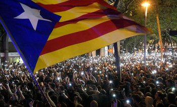 Protestas independentistas en Cataluña. (Archivo)