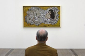 Reclining Woman, del artista Egon Schiele