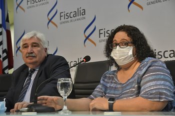 El fiscal de Corte y la fiscal Mariana Alfaro
