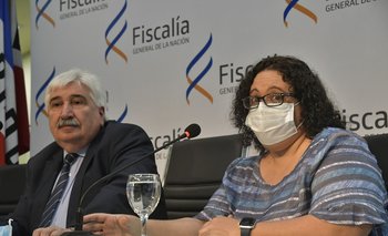 El fiscal de Corte y la fiscal Mariana Alfaro