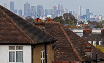 Vista de un barrio de Londres