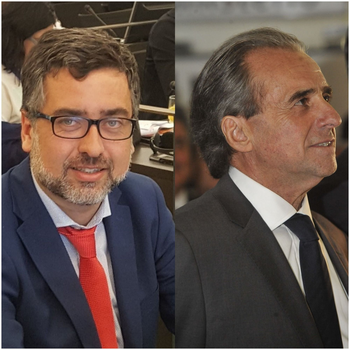 El exdirector de Turismo, Pérez Banchero, y el subsecretario Remo Monzeglio