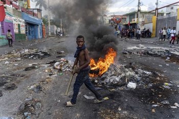 Protestas en las calles de Haití